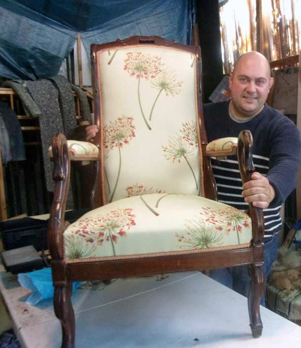 Restauration / réparation de fauteuil Voltaire